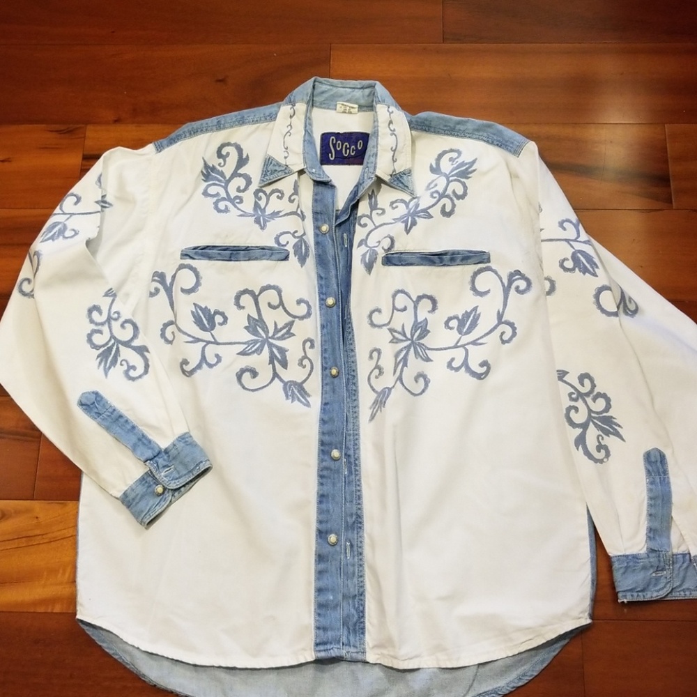 Vantage cow girl shirt made in USA